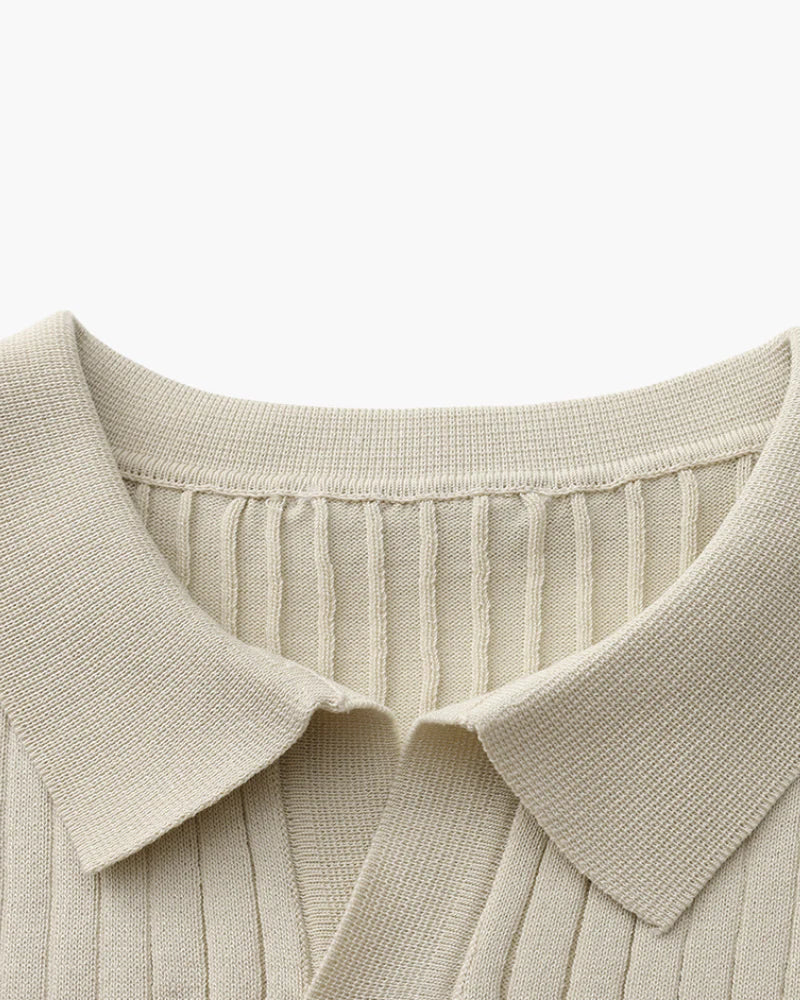 Geripptes Poloshirt Algarve